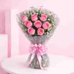 Dreamy Pink Rose Bunch