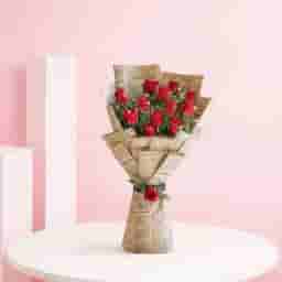 Traditional Red Rose Bouquet