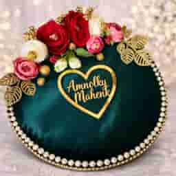 Wedding Engagement Ring Plate