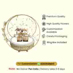 Modern Engagement Ring Plate Decoration