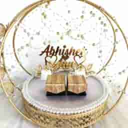 Modern Engagement Ring Plate Decoration