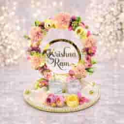 Engagement Ring Platter with Name