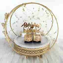 Modern Engagement Ring Plate Decoration