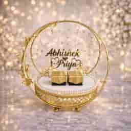 Modern Engagement Ring Plate Decoration