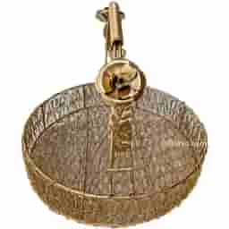 Golden Round Metal Trays