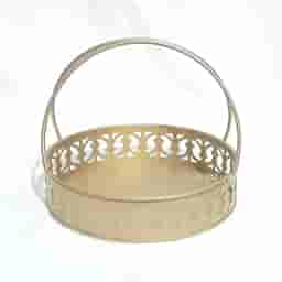 Round Decorative Metal Tray