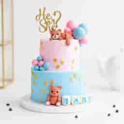 Baby Shower 2 Tier Theme Cake