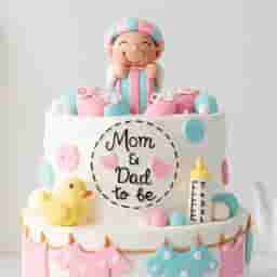 Mom & Dad to be Cake