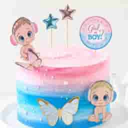 Baby Shower Gender Theme Cake