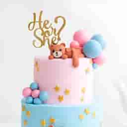 Baby Shower 2 Tier Theme Cake