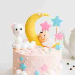 Baby Shower Moon Theme Cake