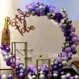Purple Bachelorette Decor
