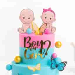 Eggless 2 Tier Baby Shower Cake