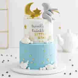 Baby Shower Stars Theme Cake