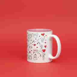 Custom Coffee Mug for Love Birds 