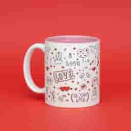 Custom Coffee Mug for Love Birds 