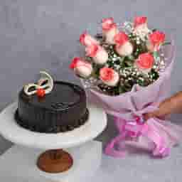 Pink Roses and Chocolate Combos