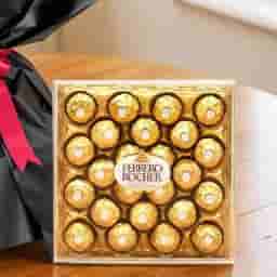 Crimson Rose with Rich Ferrero Rocher 