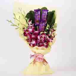 Majestic Orchid with Silky Dairy Milk