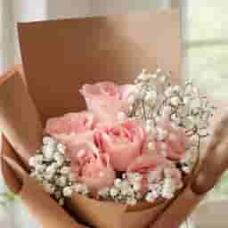 Pink Floral Bouquet & Sweet Forest Combo