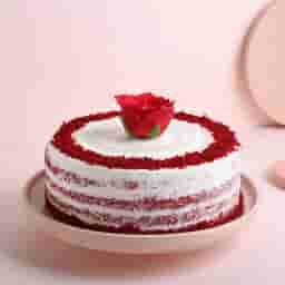 Red Roses with Cake