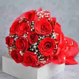 Roses with Truffle Cake Combo