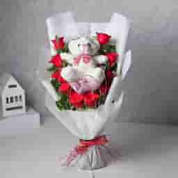 Roses and Teddy Combo