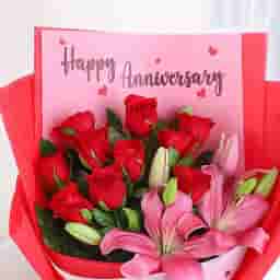 Bouquet of Charm with Cake