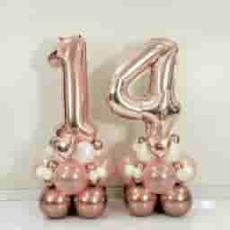 Rose Gold Balloon bouquet