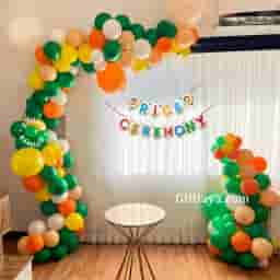 Pastel Rice Ceremony Arch