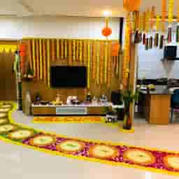 Grand Welcome Home Decoration with Flowers