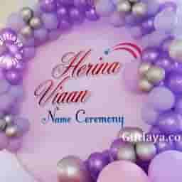 Name Ceremony Backdrop