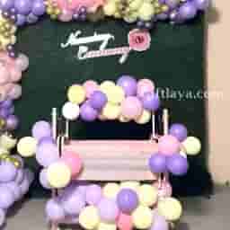 Baby Girl Naming Backdrop