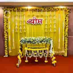 Traditional Marigold Backdrop