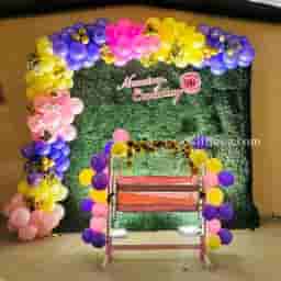 Baby Girl Naming Backdrop