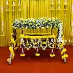 Traditional Marigold Backdrop