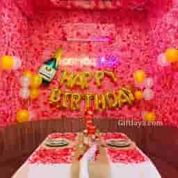 Floral Candle Light Dinner