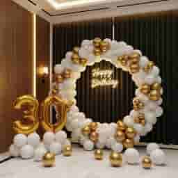 Trendy Birthday Ring Balloon Decor