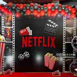 Netflix Theme Birthday Decoration