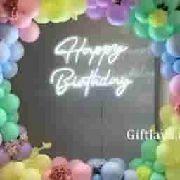 Pastel Balloon Birthday Ring Decoration