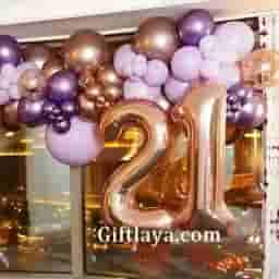 21st Birthday Arch Decoration