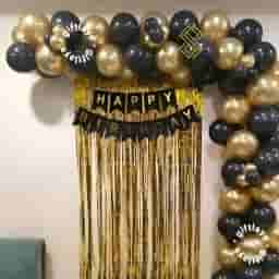 Black Gold Theme Decoration