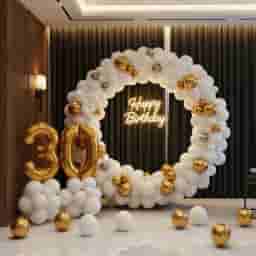 Trendy Birthday Ring Balloon Decor