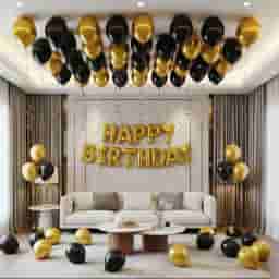 Black & Gold Special Birthday Decor