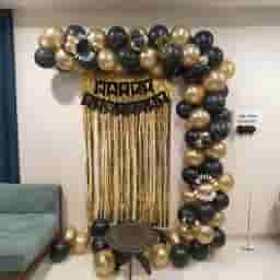 Black Gold Theme Decoration