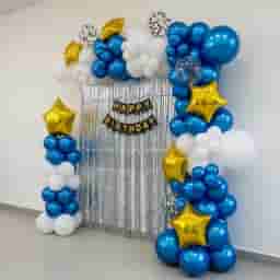 Premium Metallic Blue Balloon Decoration