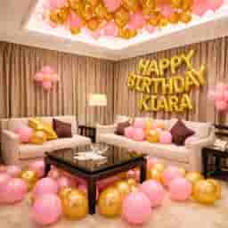 Luxury Pink Gold Party Decoration