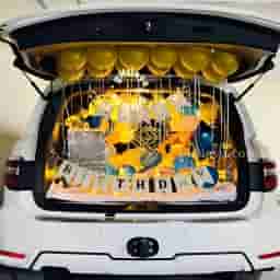 Golden Car Decor