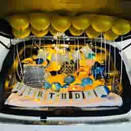 Golden Car Decor