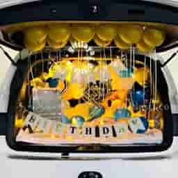 Golden Car Decor